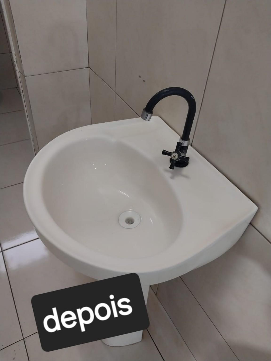 Pia depois da limpeza